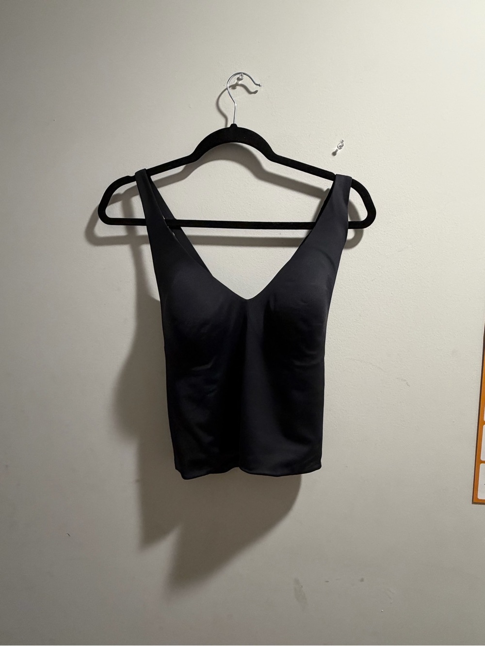 SKIMS Black V-Neck Camisole Tank